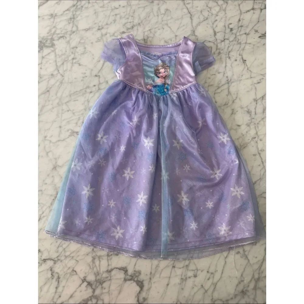 Disney Frozen Elsa Girls Nightgown Sz 2T